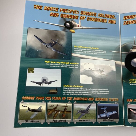 Combat Flight Simulator 2: WW II Pacific Theater, 2000, Big Box, New & Sealed - Picture 3 of 8
